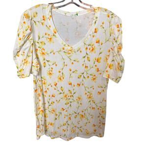 0363 Unbranded Large Softstyle Rayon Tee Puff Sleeve 24” PTP